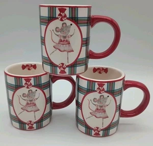 Sur La Table Mouse Dancing Queen Mugs Children 8 Oz Christmas Ballet Hot Cocoa - Picture 1 of 8