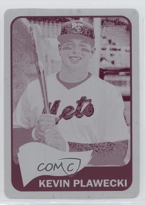 2014 Heritage Minor League Edition Printing Plate Magenta 1/1 Kevin Plawecki 1u6 - Image 1 of 3