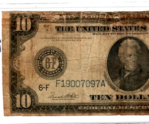 $10 "1914"(HORSEBLANKET)  $10  (ATLANTA) 1914  (HORSEBLANKET)  $10 RARE ATLANTA! - Picture 1 of 3