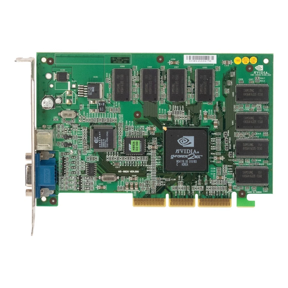NVIDIA GEFORCE2 MX 64MB 180-10036-0100-A02 AGP - Image 1 of 3