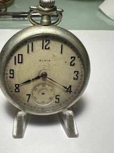 VINTAGE 1900er ELGIN TASCHENUHR S/N 26182649 FOR REPAIR SILVERODE CASE - Bild 1 von 7