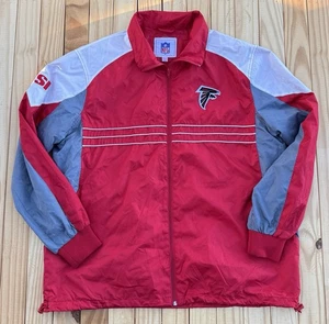 Atlanta Falcons NFL Full Fip Windbreaker rot, weiß & grau Herren Größe XLarge - Bild 1 von 8