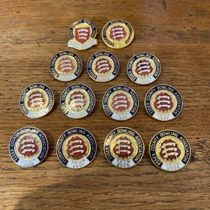 Bundle Of Essex County Bowling Association Badges. - Picture 1 of 4