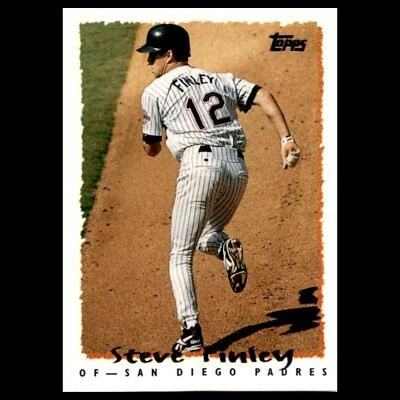Steve Finley #91T 1995 Topps Traded - Rookies San Diego Padres Baseball Card MLB - Image 1 of 3