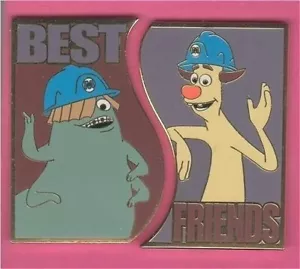 OLD RARE Disney pin Set WDW Best Friends Monsters Inc Custodians Janitors Puzzle - Picture 1 of 1