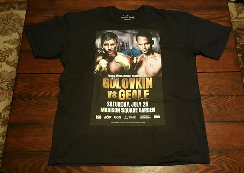 Gennady GGG Golovkin vs Daniel Geale Official MSG NYC Boxing Fight T-Shirt XXL Cover