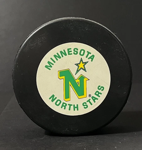 Vintage Minnesota North Stars Logo NHL Official Puck Ziegler General Tire Cover