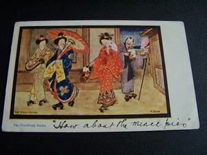 Postal de colección Japonesa Geisha Girls The Salutation Japón por F Dean Woodbury - Imagen 1 de 2