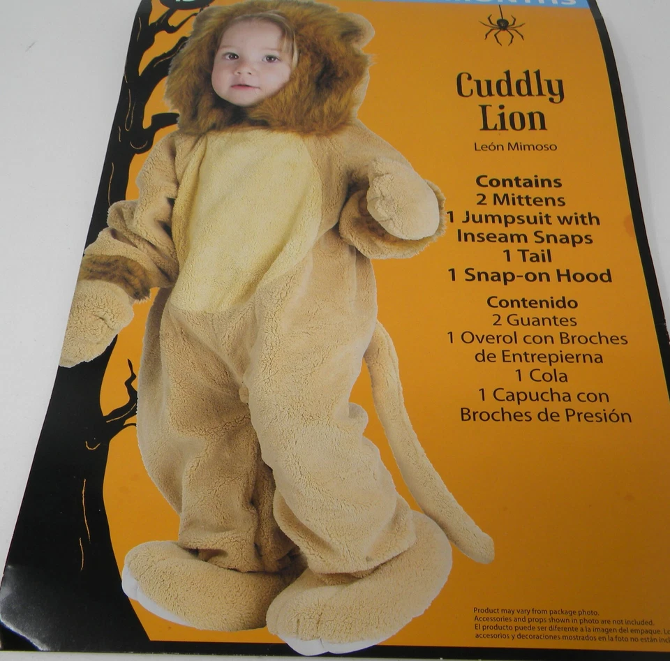 Disfraz de Halloween Infantil LEÓN TIERNO 6-12 Meses Foto 1 de 1