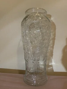 Large Goofus Glass Ground Lip Pickle Jar Art Nouveau Vase 14” - Picture 1 of 5