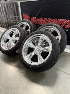 20x8 20x10 AMERICAN RACING VN515 TORQ THRUST WHEELS TIRES DODGE FORD F100 5x5.5 - Picture 1 of 5
