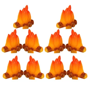 10 Pcs Lagerfeuer -Ornamente Im Mikrohaus Mini-Lagerfeuer-Modell - Bild 1 von 12