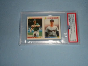 1989 Topps Sticker Baseball Card Terry Steinbach 4 PSA 5 NM-MT 79261311 - Picture 1 of 2