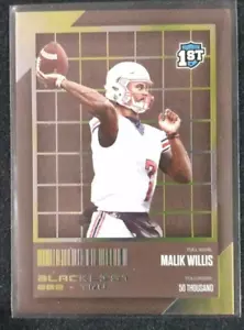 2021 Tru Creator Malik Willis Blacklist Holo Insert SP Rookie RC Titans #BLK-MAW - Picture 1 of 4