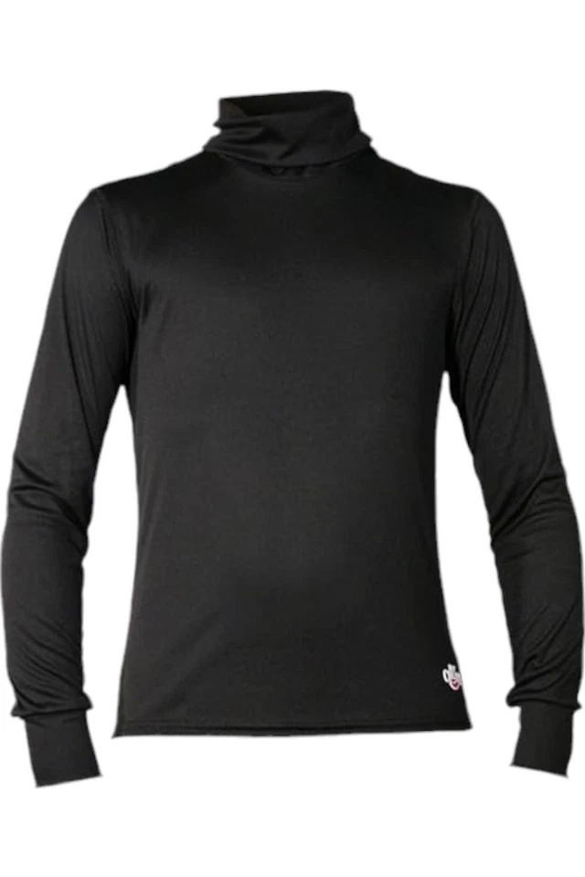 Hot Chillys Youth Peachskins Turtleneck Relaxed Fit Base Layer Black - Image 1 of 1