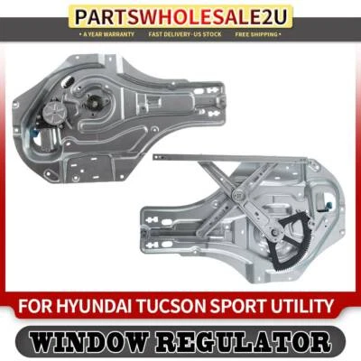 2x Regulador de ventana delantero izquierdo y derecho con motor para Hyundai Tucson 2005-2009 Foto 1 de 4