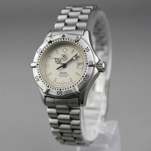 TAG Heuer Women's Watch 2000 Professional 962.208 28mm Vintage Diver NewBattery - Picture 1 of 19