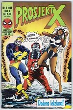 PROSJEKT X #2 1985 Marvel X-Men FINLAND Finnish FOREIGN COMIC BOOK