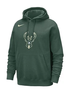 Men’s Nike Milwaukee Bucks Club Icon Hooded Sweatshirt Size L Large - Picture 1 of 2