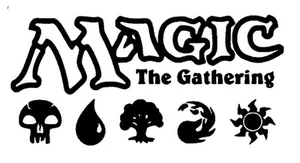 Vinyl Decal Sticker Car Truck Window - MTG Magic The Gathering Logo Mana Symbols - Picture 1 of 5