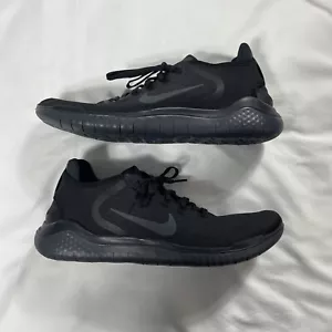 Nike Free RN 2018 taglia 13 scarpa da corsa uomo tripla nera run trainer 942836-002 - Foto 1 di 8