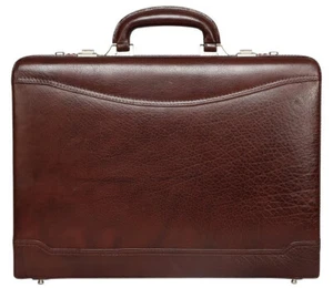 LV Vintage Echtleder Aktentasche für Männer Bürogebrauch Business Aktentasche Aufsatz - Bild 1 von 8