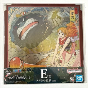One Piece Ichiban Kuji Lottery Nami Raimi Onigashima E Prize Coloured Paper New - Imagen 1 de 15