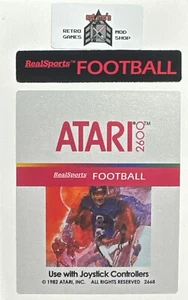 Atari 2600 Replacement Label - RealSports Football - Picture 1 of 1