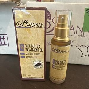 Savannah Hair Therapy Shea Butter Treatment Hair Oil 1.69oz Brand New SHIPS FAST - Picture 1 of 5