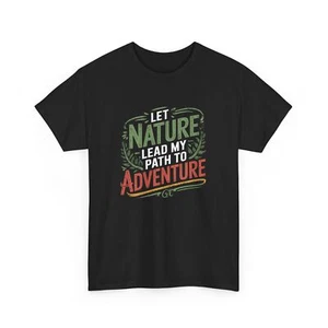 Nature Adventure T-Shirt Outdoor Hiking Camping Gift for Explorers Tee - Picture 1 of 6