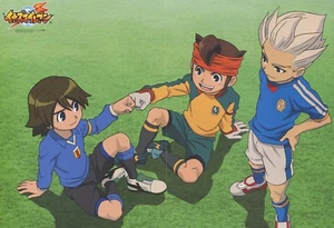 poster promo Inazuma Eleven anime Sengoku Basara Mamoru Shuya Shinichi Sanada - Picture 1 of 2