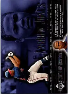 2002 Upper Deck Piece of History Andruw Jones #46 Atlanta Braves - Picture 1 of 2