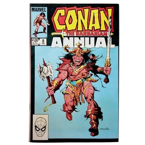 Conan El Bárbaro Anual: #8 (1983 Marvel) Val Mayerik Jim Owsley King Kull - Imagen 1 de 2