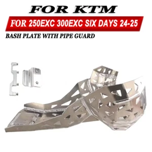 For KTM 300 250 EXC 250EXC 300EXC SIX DAYS 2024 2025 Bash Plate With Pipe Guard - Imagen 1 de 9