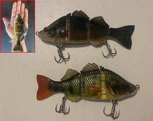 2 x Swimbaits for Murray Cod and Barramundi fishing Dark Carp & Perch colours 18 - Picture 1 of 6