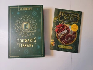 Lot Of 4 Hogwarts Library Harry Potter Hardcover Books Set New Fantastic Beasts - Picture 1 of 6