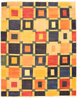 Vintage Hand Woven Carpet 9'2" X 11'10" Traditional Wool Kilim Rug
