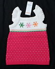 NWT girls sz 3 6 12 mos GYMBOREE Cheery All The Way pink sweater snowflake dress