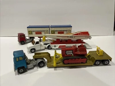 Matchbox Superkings K-17 K-23 K- 27 Truck N Trailer Lot Vintage Matchbox - Image 1 of 4