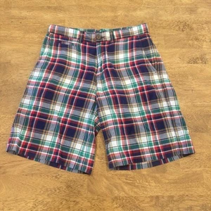 Polo Ralph Lauren Plaid Shorts Boys 12 Cotton Preppy Coastal Academia Summer - Picture 1 of 4