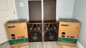 Vintage Sansui SP-5500X Stereo Lautsprecher 4-Wege, 5 Lautsprechersystem in Box/Einsatz - Bild 1 von 20