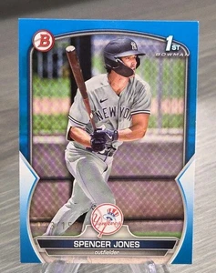 Spencer Jones 2023 Bowman Blue Paper /150 1st Bowman #BP139 New York Yankees - Picture 1 of 3