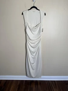 Robe maxi maille crème Abecrombie & Fitch Ava taille L grande neuve avec étiquette - Photo 1 sur 6