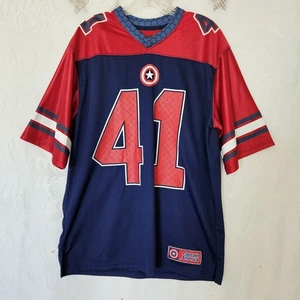 Marvel Medium Captain America Football Trikot Super Soldier 41 Sporty Athleisure - Bild 1 von 13
