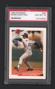 Pedro Martinez HOF 1992 Bowman #82 Rookie Card Rc PSA 10 Gem Mint x522 - Bild 1 von 2
