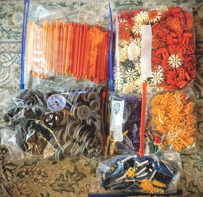K'nex lot mixed bulk 1000 pieces, Wheels, Rods, Connectors. - Image 1 of 4
