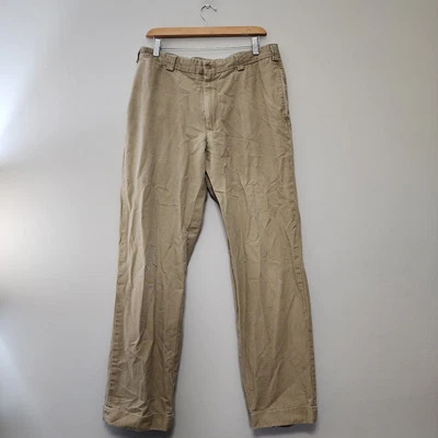Bills Khakis Mens 36x32 Beige Straight Cuffed Chino Pants USA Made  - Image 1 of 4
