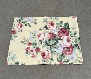 Vintage Martha Stewart Fenster Volant Panel gelb rosa Cottagecore Oma 39x14,5" - Bild 1 von 7