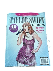 Taylor Swift Coloring Book 2025 BHG Specials 40 Designs Taylor thru the Years - Picture 1 of 4