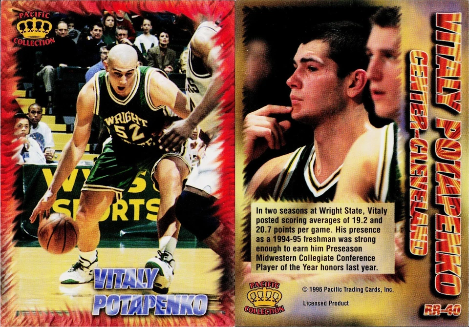 1996-97 Pacific Power Regents of Roundball #RR-40 Vitaly Potapenko - Image 1 of 1